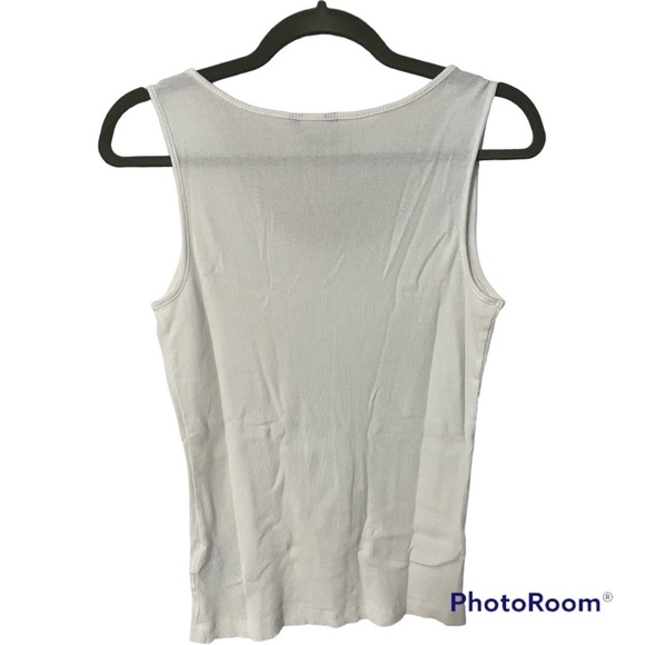 A Tommy Hilfiger white tank top in size large - Picture 7 of 7